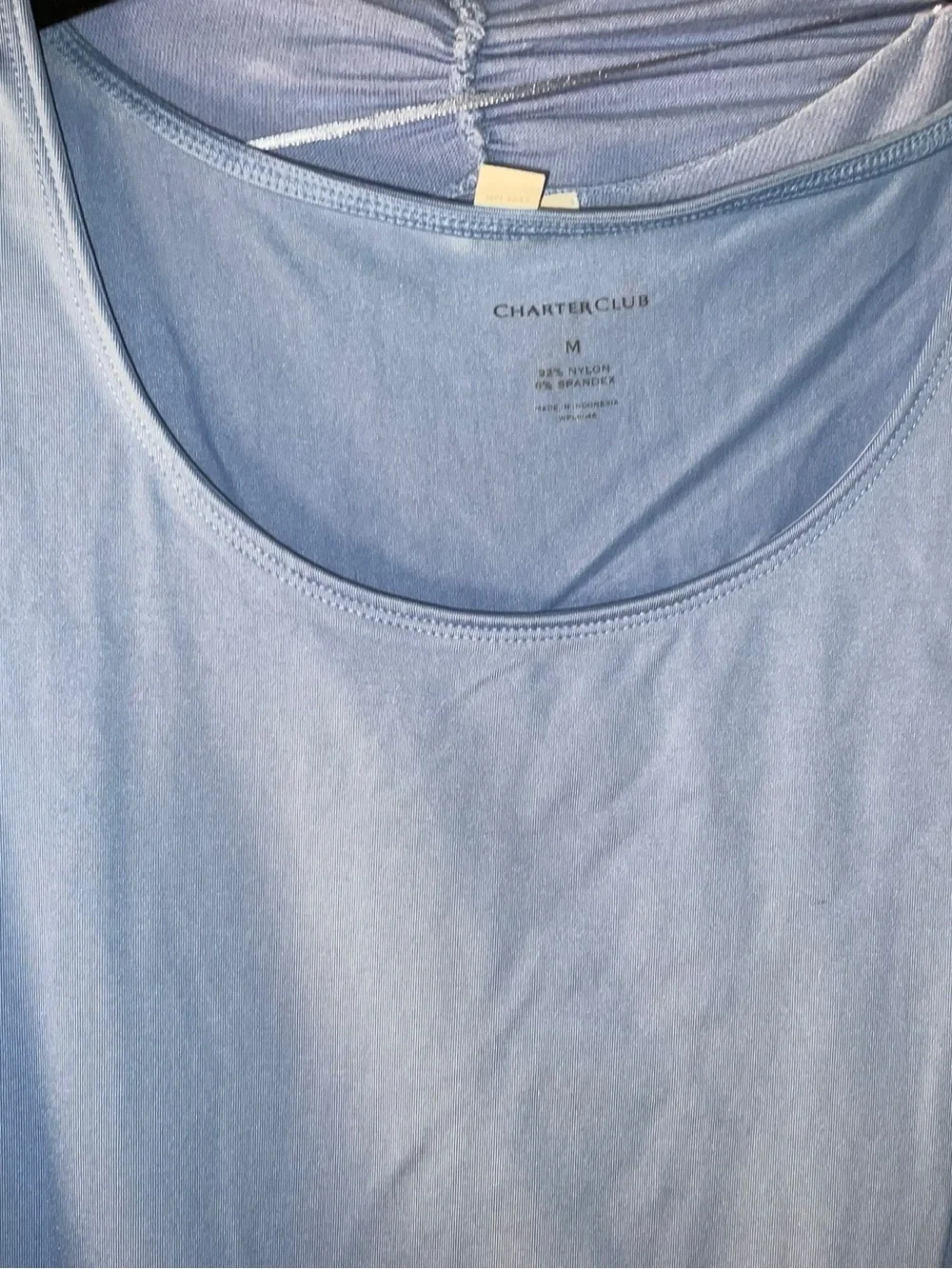 Charter Club Light Blue Tank and Cardigan Layer Set